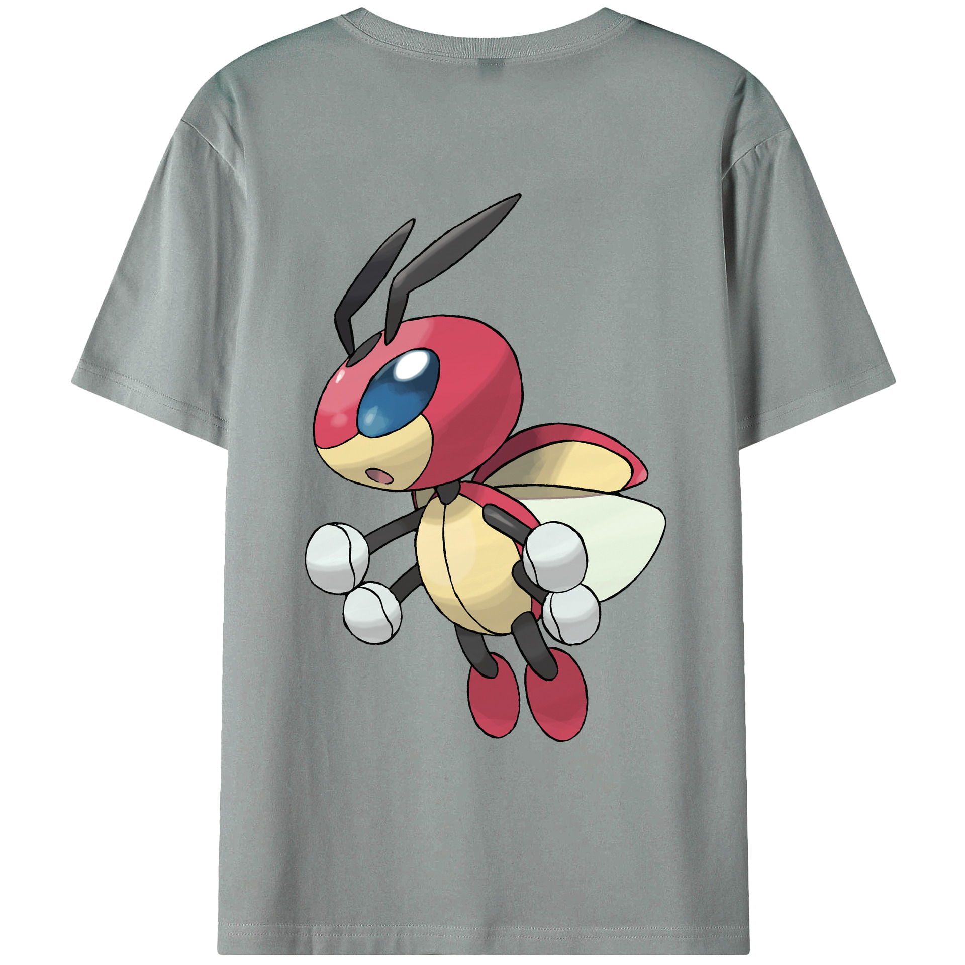 （画像用） ポケットモンスター Pokémon 綿100％ メンズ半袖Tシャツ（バックプリント） 通気性